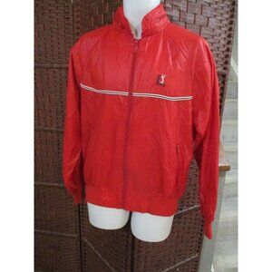 Mens Vintage PGA Tour Golf jacket Red Windbreaker Hooded 80s 90s Medium Retro
